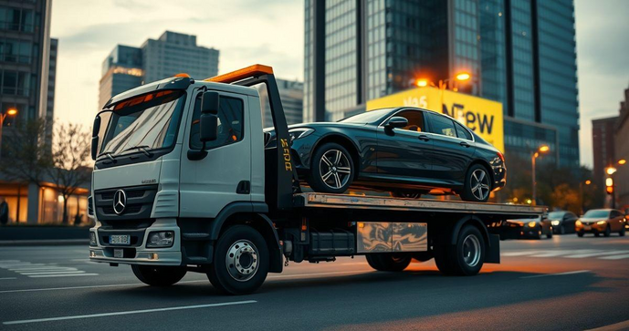 Caminhão plataforma guincho: A solução ideal para transporte e remoção de veículos